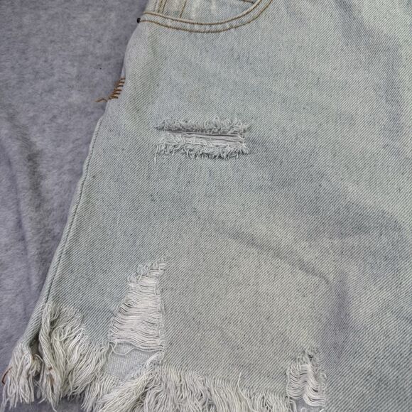 NWT Chelsea & Violet C & V Womens Jean Shorts Size 28 Cutoff Button Fly Frayed - Picture 4 of 12